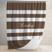 Rideaux De Douche Motif Brown moderne
