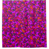 Rideaux De Douche Motif Camo magenta rose orange (Devant)