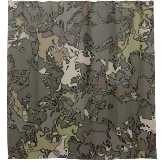 Rideaux De Douche Motif Camouflage Cowboy (Devant)