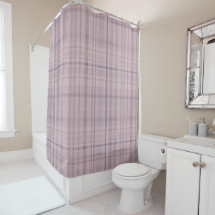 Rideaux De Douche Motif carreaux mauve violet rose