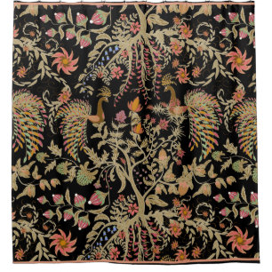 Rideaux De Douche Motif chinois Fairy Floral Birds