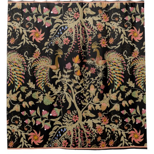 Rideaux De Douche Motif chinois Fairy Floral Birds (Devant)