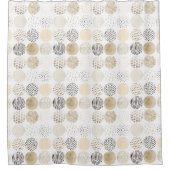 Rideaux De Douche Motif circulaire Abstrait neutre (Devant)