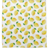 Rideaux De Douche Motif citron aquarelle (Devant)
