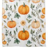 Rideaux De Douche Motif Citrouille rustique (Devant)