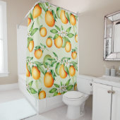 Rideaux De Douche Motif Citrus (En situation)