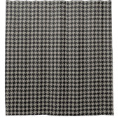 Rideaux De Douche Motif classique Pepita Houndstooth Black Grey Homm (Devant)