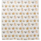 Rideaux De Douche Motif Coastal Decor Seashell (Devant)