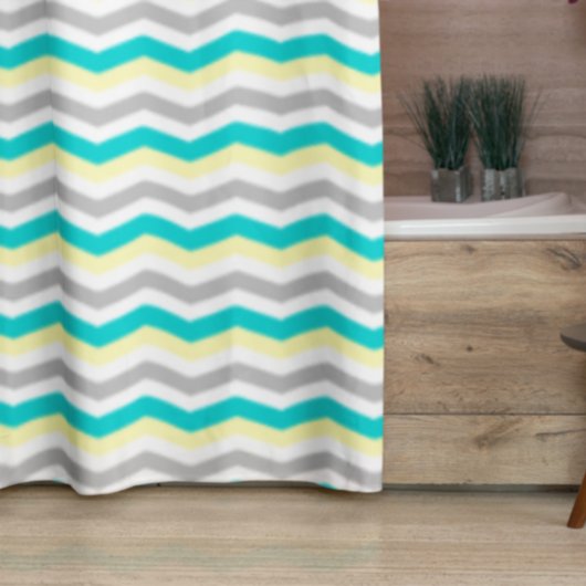 Rideaux De Douche Motif coloré Chevron