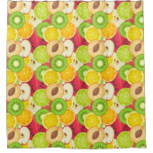 Rideaux De Douche Motif coloré de fruits amusants (Devant)