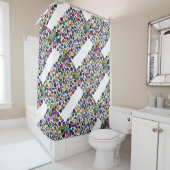 Rideaux De Douche Motif coloré Gemstone & Diamond (En situation)