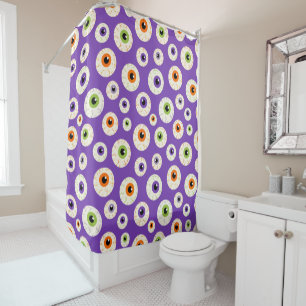 Rideaux De Douche Motif coloré Halloween Eyeballs