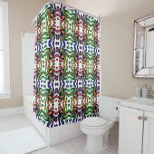 Rideaux De Douche Motif coloré vif (En situation)