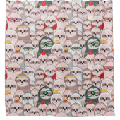 Rideaux De Douche Motif comique de paresse (Devant)