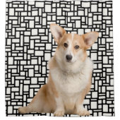 Rideaux De Douche Motif Corgi Abstrait mignon (Devant)