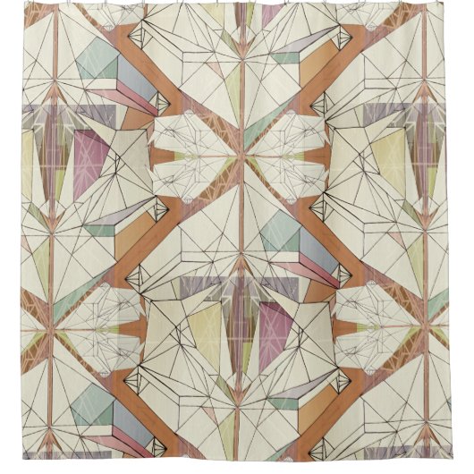 Rideaux De Douche Motif créatif Origami (Devant)