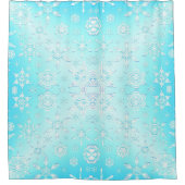 Rideaux De Douche Motif Crystal Snowflakes (Devant)