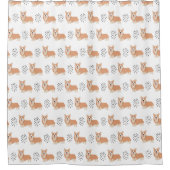 Rideaux De Douche Motif Cute Corgi (Devant)