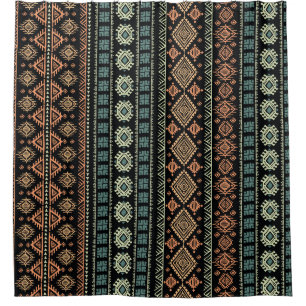 Rideaux De Douche Motif d'affaires Vintage tribal