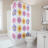 Rideaux De Douche Motif Daisy (En situation)
