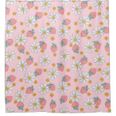 Rideaux De Douche Motif Daisy Fraise d'Été (Devant)