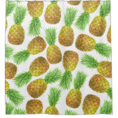 Rideaux De Douche Motif d'aquarelle ananas (Devant)