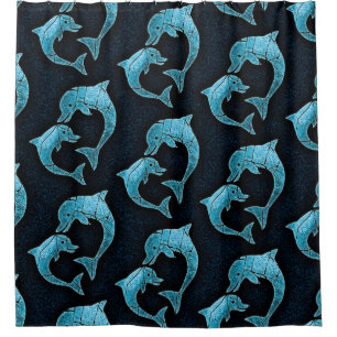 Rideaux De Douche Motif dauphins