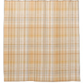 Rideaux De Douche Motif d'automne citrouille épice Plaid (Devant)