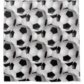 Rideaux De Douche Motif de balle de football (Devant)