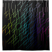Rideaux De Douche Motif de bandes Abstraites (Devant)
