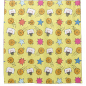 Rideaux De Douche Motif de basket amusant (Devant)