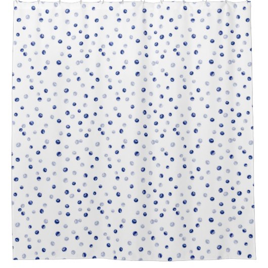 Rideaux De Douche Motif de bleuets éparpillés (Devant)