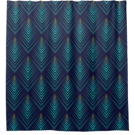 Rideaux De Douche Motif de bord Jagged (Devant)