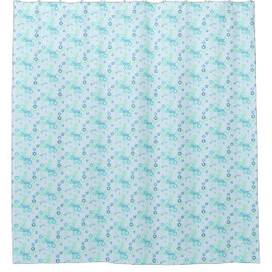 Rideaux De Douche Motif de bulle bleue