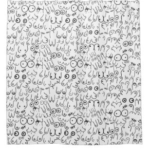 Rideaux De Douche motif de buste amusant
