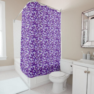 Rideaux De Douche Motif de camouflage lavande violet 
