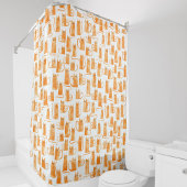 Rideaux De Douche Motif de chat orange