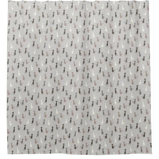 Rideaux De Douche Motif de chats (Devant)