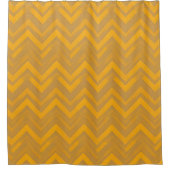 Rideaux De Douche Motif de chevron jaune (Devant)