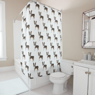 Rideaux De Douche Motif de chien de dessin animé mignon Terrier de B