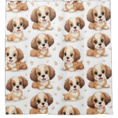 Rideaux De Douche Motif de chiot (Devant)