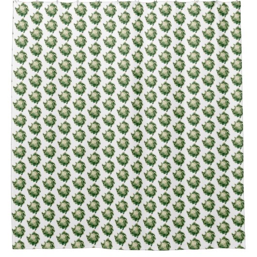 Rideaux De Douche Motif de chou-fleur (Devant)