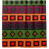 Rideaux De Douche motif de couleur africaine authentique (Devant)