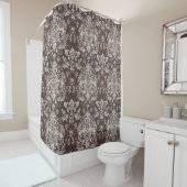 Rideaux De Douche Motif de Damas intemporel (En situation)