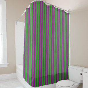 Rideaux De Douche Motif de design de rayures élégantes violettes et