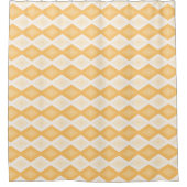 Rideaux De Douche Motif de diamant jaune (Devant)
