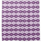Rideaux De Douche Motif de diamant violet (Devant)