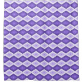 Rideaux De Douche Motif de diamant violet (Devant)