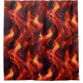 Rideaux De Douche Motif de feu (Devant)