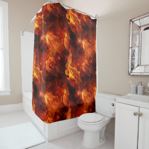Rideaux De Douche Motif de feu
